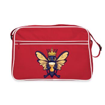 Dragonfly Beer King - Retro Bag - red/white - Front