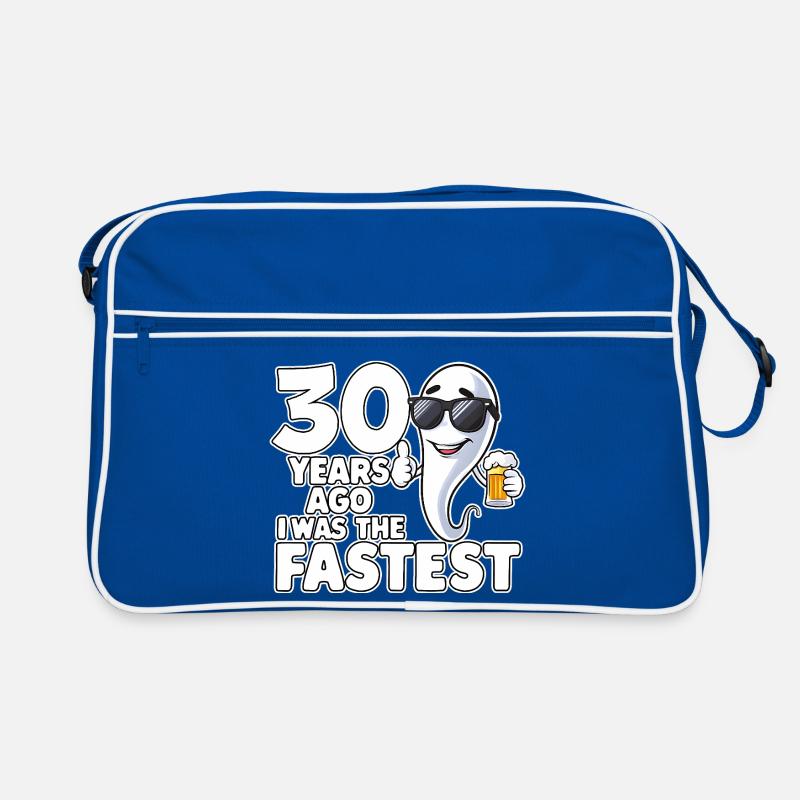Il y a 30 ans, l’anniversaire le plus rapide et drôle Sac Retro