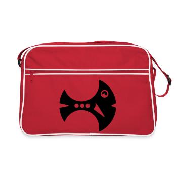 Illustration du poisson faucille Poisson fantastique - Sac Retro - rouge/blanc - Devant