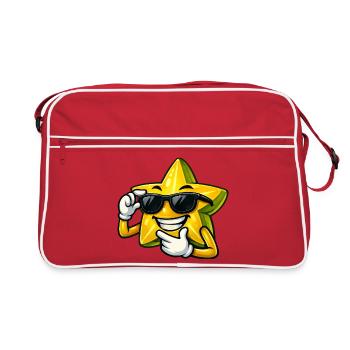 Dessin animé Beauté des Fruits de l’Étoile Stylé Comic d’été - Sac Retro - rouge/blanc - Devant