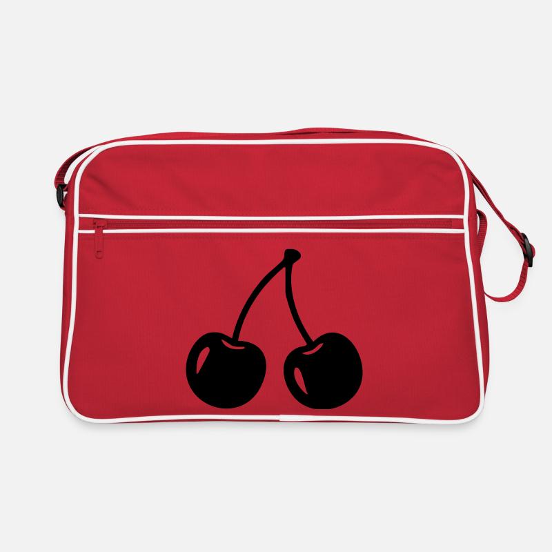 Cherry Silhouette – Sweet Fruit Design Retro Bag