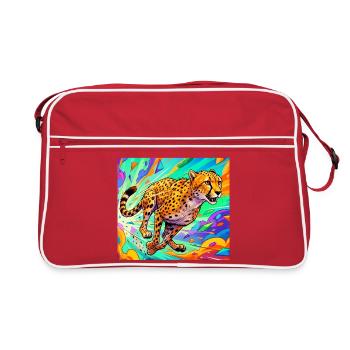 cheetah - Retro Bag - red/white - Front