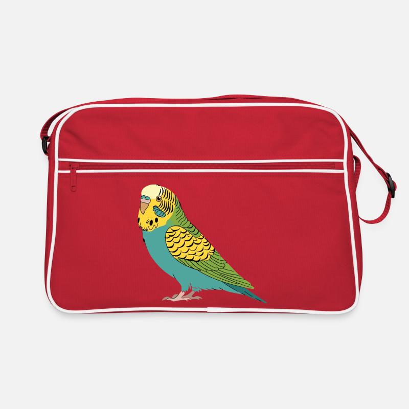 Perruche perruche turquoise vert jaune Sac Retro