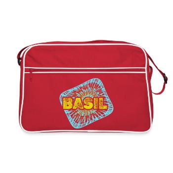 Le basilic comme passe-temps - Sac Retro - rouge/blanc - Devant