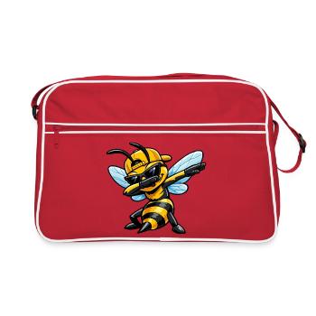 Dabbing Hornet - Retro Bag - red/white - Front