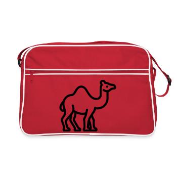 camel - Retro Bag - red/white - Front
