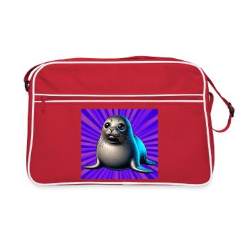 Phoque - Sac Retro - rouge/blanc - Devant