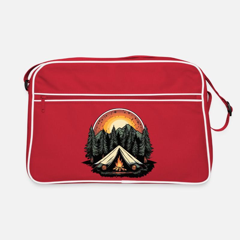 Camping Forest Tent Retro Bag