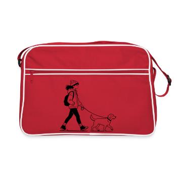 Promenade de chien - Sac Retro - rouge/blanc - Devant