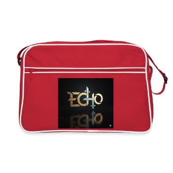 Echo Geometrie Lichtspiel - Retro Tasche - Rot/Weiß - Vorne