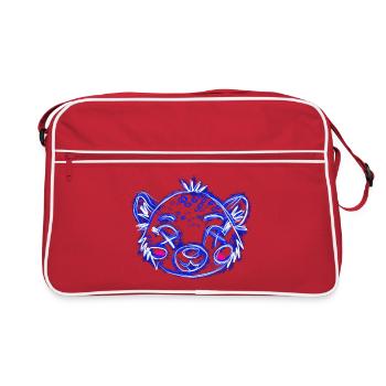 Dead Leo Blue - Sac Retro - rouge/blanc - Devant