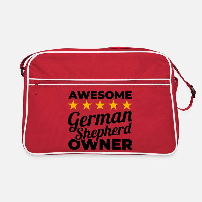 Bester Schäferhund Besitzer Retro Tasche