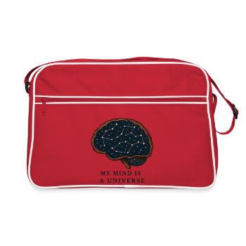 Mon esprit est un univers - Sac Retro - rouge/blanc - Devant