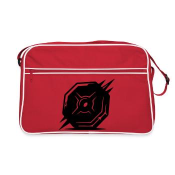 Symbole des poids - Sac Retro - rouge/blanc - Devant