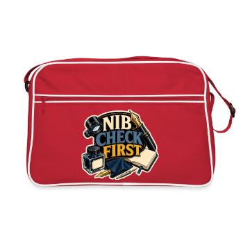 NIB CHECK FIRST - Retro Bag - red/white - Front