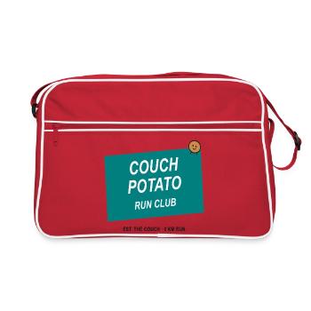 Club de course Couch Potato - Sac Retro - rouge/blanc - Devant