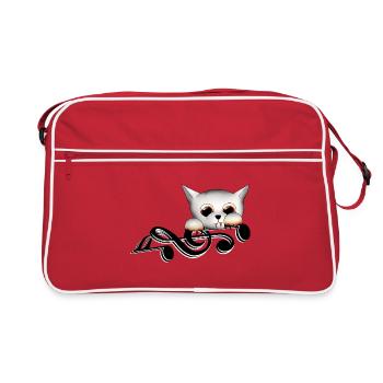 Clef Vampire - Sac Retro - rouge/blanc - Devant