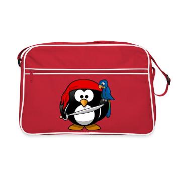 pirates Pirate Penguin - Sac Retro - rouge/blanc - Devant