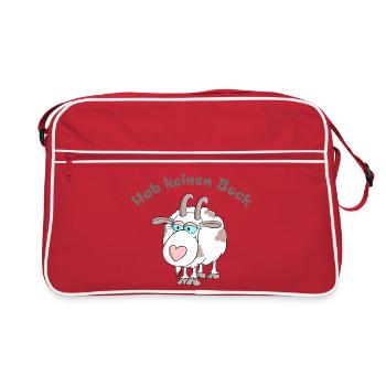 Pas d'argent - Sac Retro - rouge/blanc - Devant