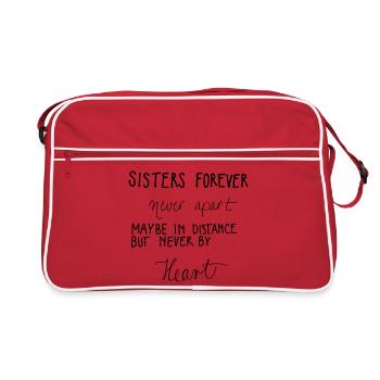 SISTERS FOREVER - Retro Tasche - Rot/Weiß - Vorne