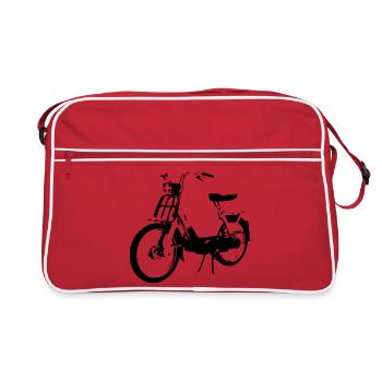 Mofa Moped Töffli - Ciao Bravo Trend - 2025 - Retro Tasche - Rot/Weiß - Vorne