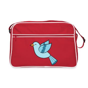 Oiseaux Oiseaux - Sac Retro - rouge/blanc - Devant
