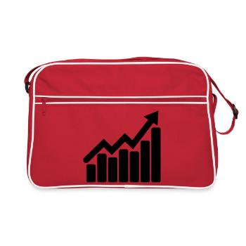 Chart stocks for office - Retro Bag - red/white - Front