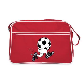 Soccer Men | running football - Retro Bag - red/white - Front