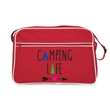 Vie de camping - Sac Retro - rouge/blanc - Devant
