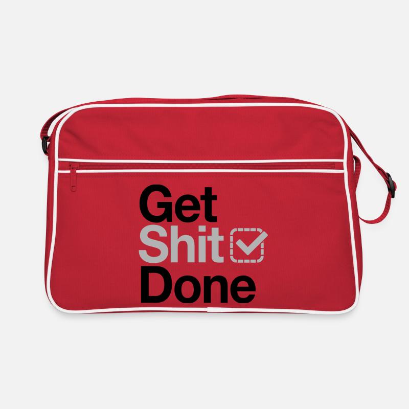 Scheiße erledigen Retro Tasche