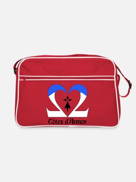 Côtes d'Armor - Retro Bag - red/white - Front
