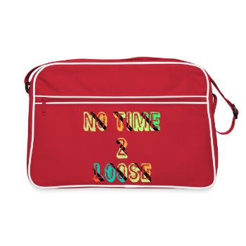 Pas de temps à perdre - Sac Retro - rouge/blanc - Devant