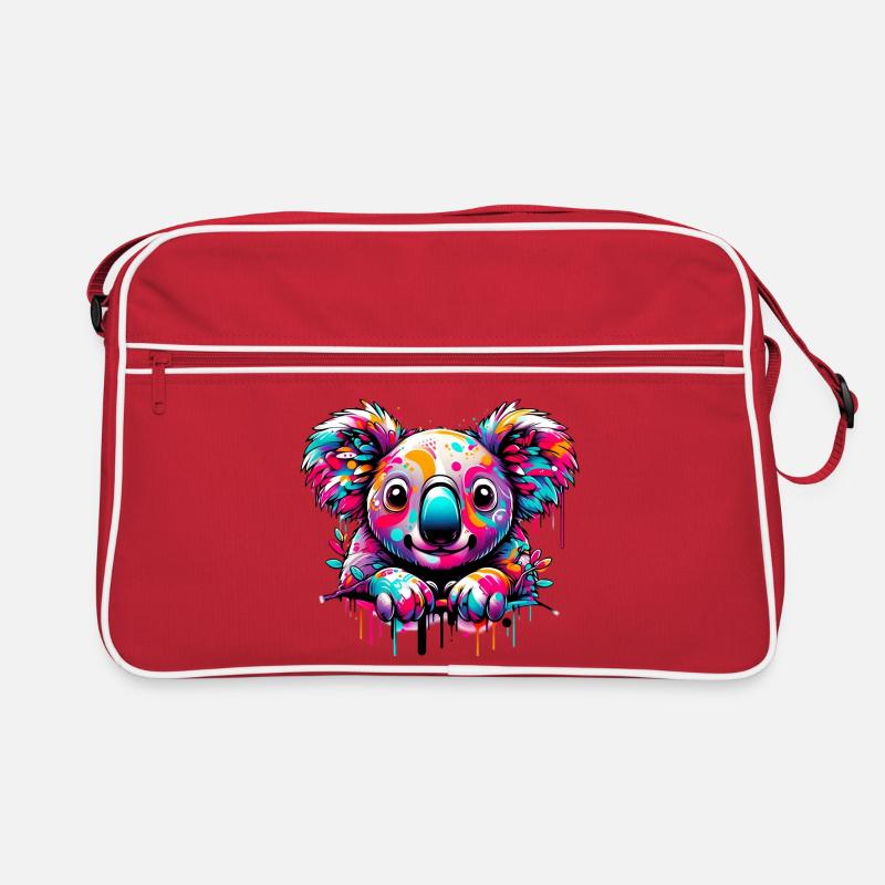 Koala - Sac Retro - rouge/blanc