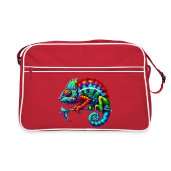 Chameleon - Retro Bag - red/white - Front