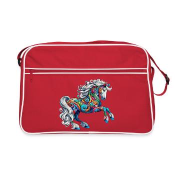 Cheval - Sac Retro - rouge/blanc - Devant