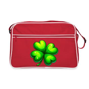 Trèfle à quatre feuilles - Sac Retro - rouge/blanc - Devant
