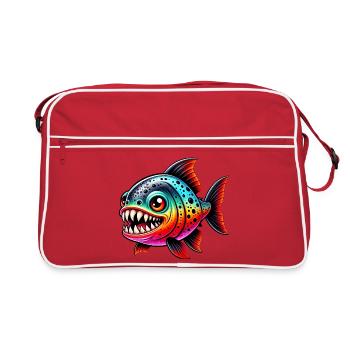 Piranha - Sac Retro - rouge/blanc - Devant