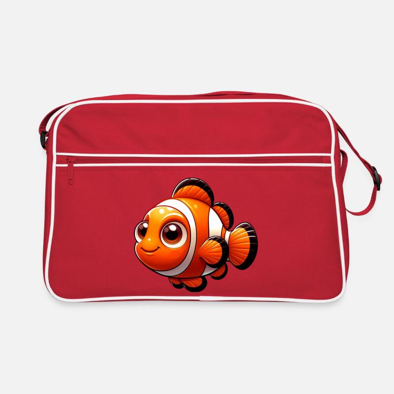 Clownfisch Retro Tasche