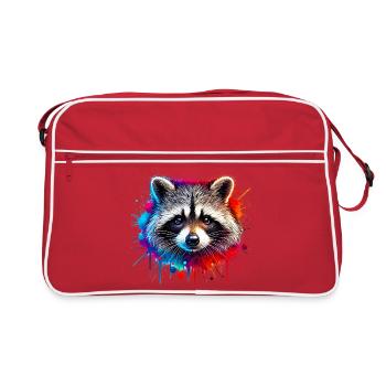 Raton laveur - Sac Retro - rouge/blanc - Devant