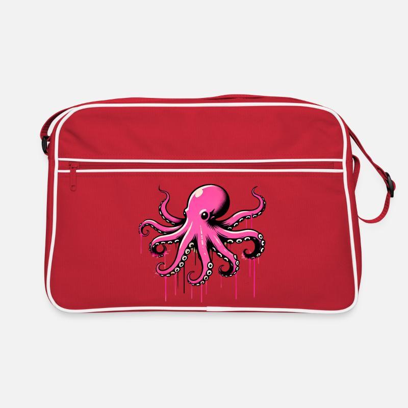 Krake Retro Tasche