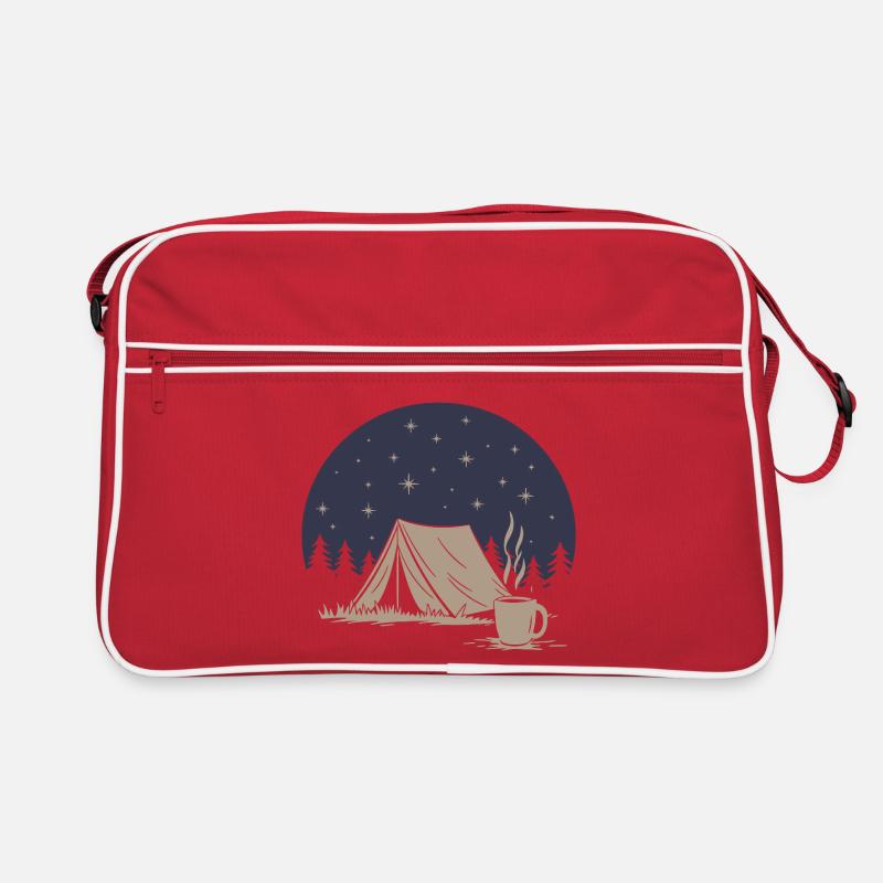Camping and Coffee Retro Bag