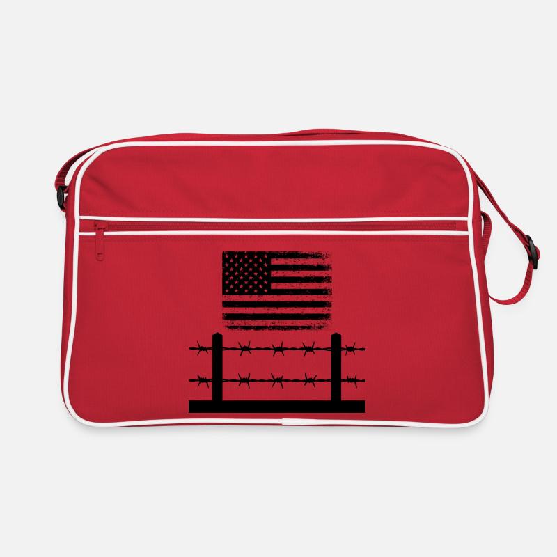 Stacheldraht Amerika Retro Tasche