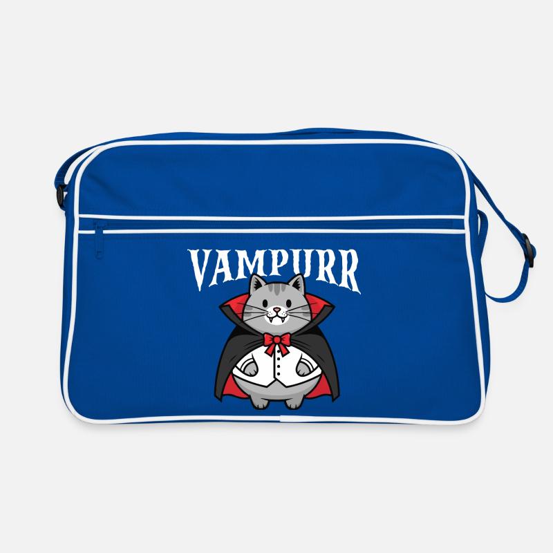 Vampurr Spooky Halloween Vampire Cat Retro Bag