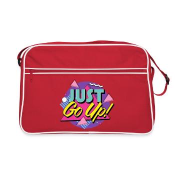 Just Go Up - Retro Climbing - Retro Bag - red/white - Front