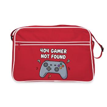 404 Gamer introuvable - Sac Retro - rouge/blanc - Devant