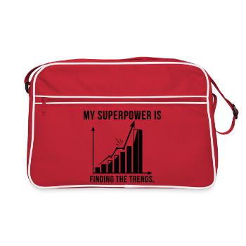 Trend Superpower: Finding Trends - Retro Bag - red/white - Front