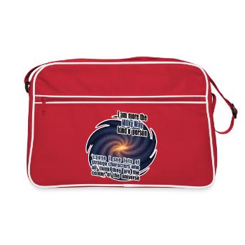 I am more the Milky Way kind o' person - Retro Bag - red/white - Front