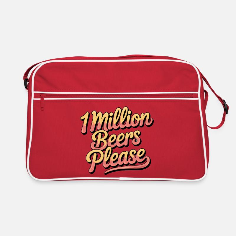 Un million de bières s’il vous plaît - Meme de boisson drôle Sac Retro