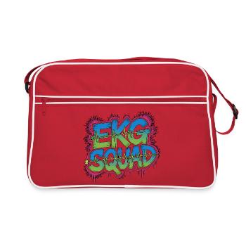 Cardiac Tech ECG Squad Pacemaker Technician - Retro Bag - red/white - Front