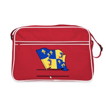 Espace textuel Dauphiné - Sac Retro - rouge/blanc - Devant